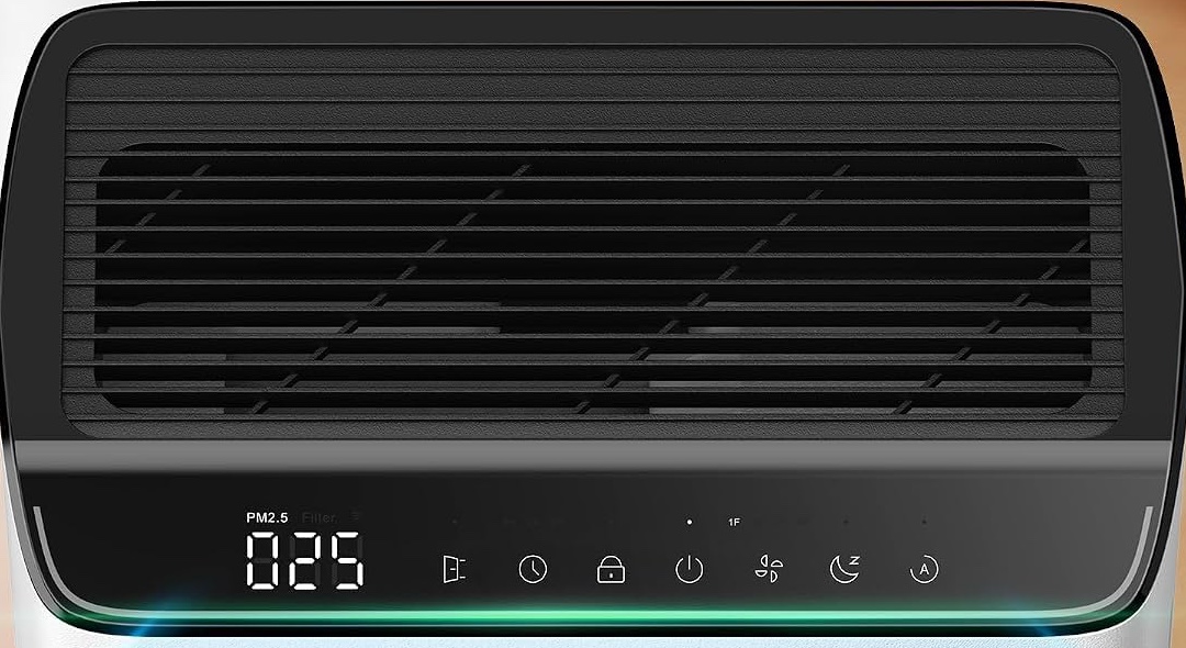 Top air outlet and touch controls on the To Live DuoPure
